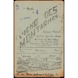 Journal scolaire Freinet. L'écho des montagnes. N°4, janvier, 1951.