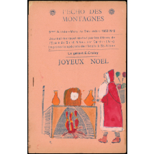 Journal scolaire Freinet. L'écho des montagnes. N°3, décembre, 1953.