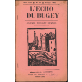 Journal scolaire Freinet. L'écho du Bugey. N°34, octobre, 1952.