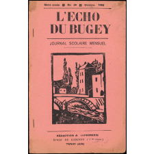 Journal scolaire Freinet. L'écho du Bugey. N°34, octobre, 1952.