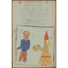Journal scolaire Freinet. L'écho des montagnes. N°5, février, 1955.