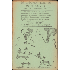 Journal scolaire Freinet. L'écho des montagnes. N°1, octobre, 1956.