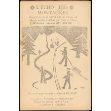 Journal scolaire Freinet. L'écho des montagnes. N°4, janvier, 1957.