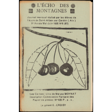 Journal scolaire Freinet. L'écho des montagnes. N°8, mai juin, 1958.