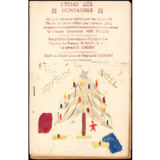 Journal scolaire Freinet. L'écho des montagnes. N°3, décembre, 1958.