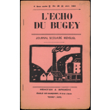 Journal scolaire Freinet. L'écho du Bugey. N°28, juin, 1951.