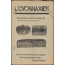 Journal scolaire Freinet. L'oyonnaxien. N°5, mars, 1948.