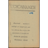 Journal scolaire Freinet. L'oyonnaxien. [1948].