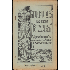 Journal scolaire Freinet. Murmures de nos étangs. Mars avril, 1954.