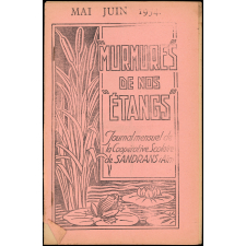 Journal scolaire Freinet. Murmures de nos étangs. Mai juin, 1954.