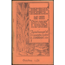 Journal scolaire Freinet. Murmures de nos étangs. Octobre, 1956.