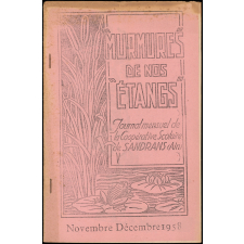 Journal scolaire Freinet. Murmures de nos étangs. Novembre décembre, 1958.