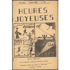 Journal scolaire Freinet. Heures joyeuses. N°40, octobre, 1953.