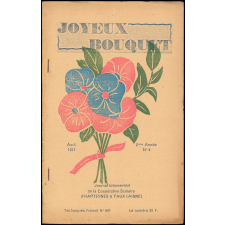 Journal scolaire Freinet. Joyeux bouquet. N°4, avril, 1957.