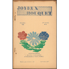Journal scolaire Freinet. Joyeux bouquet. N°2, décembre, 1958.