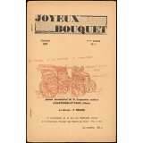 Journal scolaire Freinet. Joyeux bouquet. N°1, octobre, 1963.