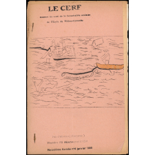 Journal scolaire Freinet. Le cerf. N°4, janvier, 1955.