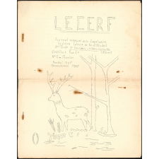 Journal scolaire Freinet. Le cerf. N°5, février, [1957].