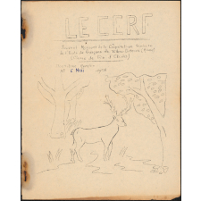 Journal scolaire Freinet. Le cerf. N°6, mai, 1958.