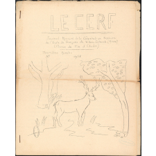 Journal scolaire Freinet. Le cerf. 1958.