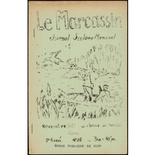 Journal scolaire Freinet. Le marcassin. N°35, novembre, [1947].