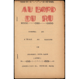 Journal scolaire Freinet. Au bord du ru. Février mars, 1950-51.