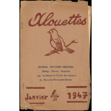 Journal scolaire Freinet. Alouettes. N°4, janvier, 1947.