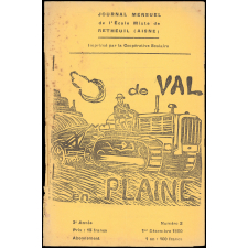 Journal scolaire Freinet. De val en plaine. N°2, décembre, 1950.