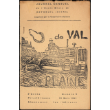 Journal scolaire Freinet. De val en plaine. N°5, mars, 1951.
