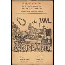 Journal scolaire Freinet. De val en plaine. N°7, mai, 1951.