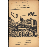 Journal scolaire Freinet. De val en plaine. N°8, juillet, 1951.