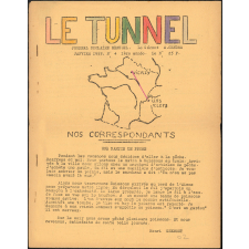 Journal scolaire Freinet. Le tunnel. N°4, janvier, 1955.
