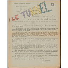 Journal scolaire Freinet. Le tunnel. N°6, mars, 1955.