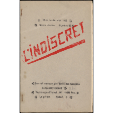 Journal scolaire Freinet. Meule-bûche. N°1, octobre, 1950.