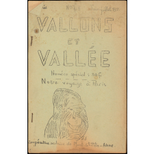 Journal scolaire Freinet. Vallons et vallée. N°7-8, juin juillet, 1951.