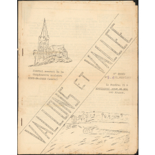 Journal scolaire Freinet. Vallons et vallée. N°5-6, 1952-1953.