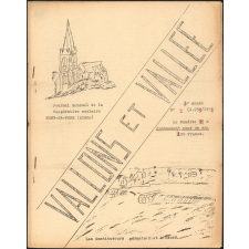 Journal scolaire Freinet. Vallons et vallée. N°2, 1953-1954.