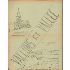 Journal scolaire Freinet. Vallons et vallée. N°3, 1953-1954.