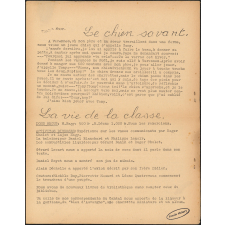 Journal scolaire Freinet. Vallons et vallée. N°3, 1953-1954.