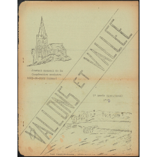 Journal scolaire Freinet. Vallons et vallée. N°5, 1953-1954.