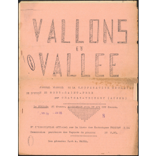 Journal scolaire Freinet. Vallons et vallée. N°8, mai juin, 1955.