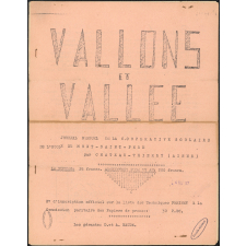 Journal scolaire Freinet. Vallons et vallée. N°4, février, 1957.