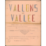 Journal scolaire Freinet. Vallons et vallée. Mars, 1959.