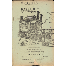 Journal scolaire Freinet. Coeurs joyeux. N°6, mai, 1954.