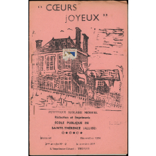 Journal scolaire Freinet. Coeurs joyeux. N°2, novembre, 1954.