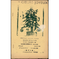 Journal scolaire Freinet. Coeurs joyeux. N°3, janvier, 1955.