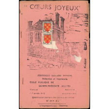 Journal scolaire Freinet. Coeurs joyeux. N°5, mars, 1955.