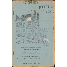 Journal scolaire Freinet. Coeurs joyeux. N°4, mars avril, 1957.
