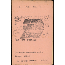 Journal scolaire Freinet. Gai ! Gai ! L'écolier. N°4, avril, 1951.