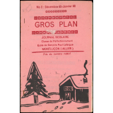 Journal scolaire Freinet. Gros plan. N°2, janvier, 1966.